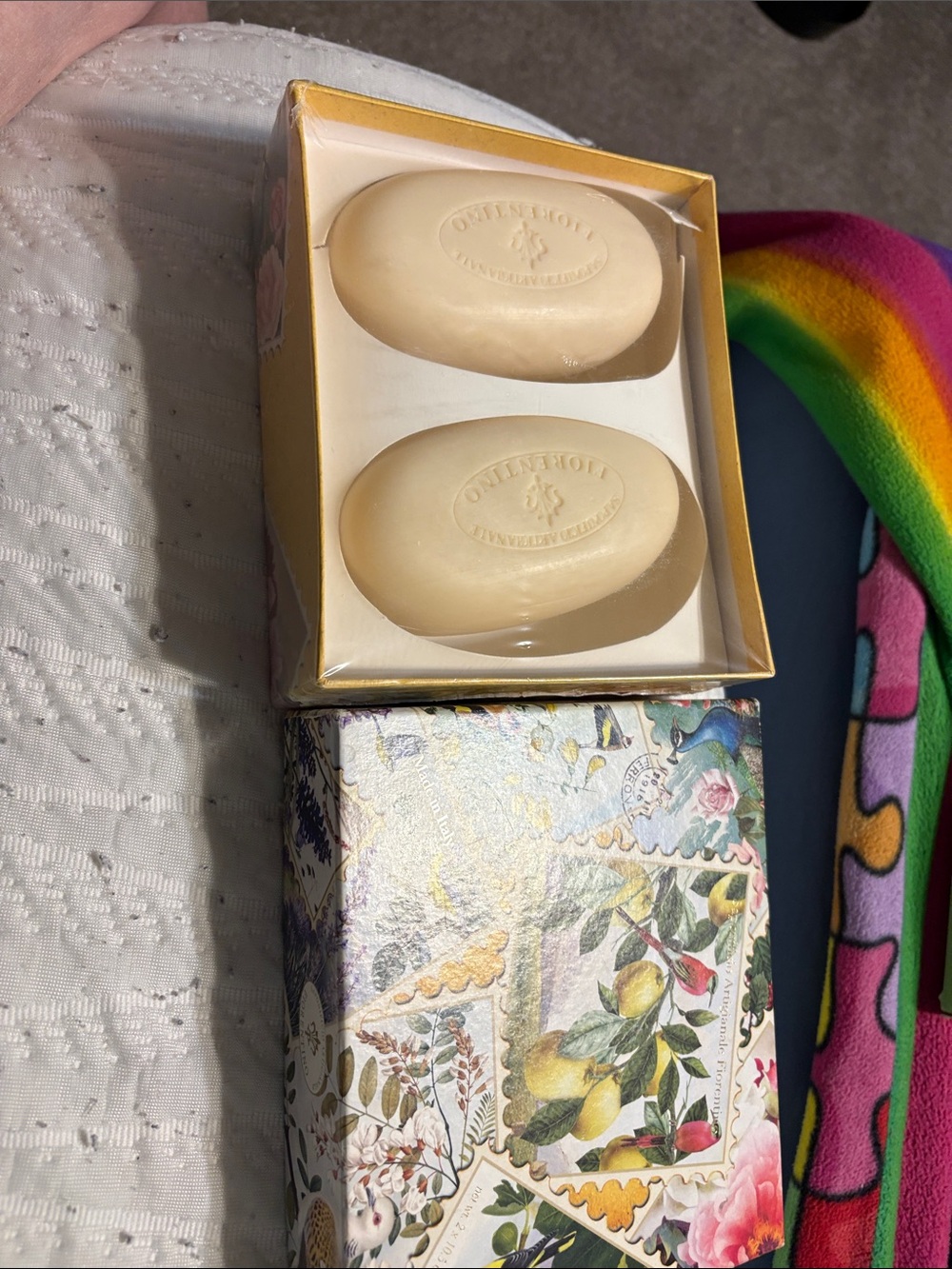 Cream Twin Hand Soap Set